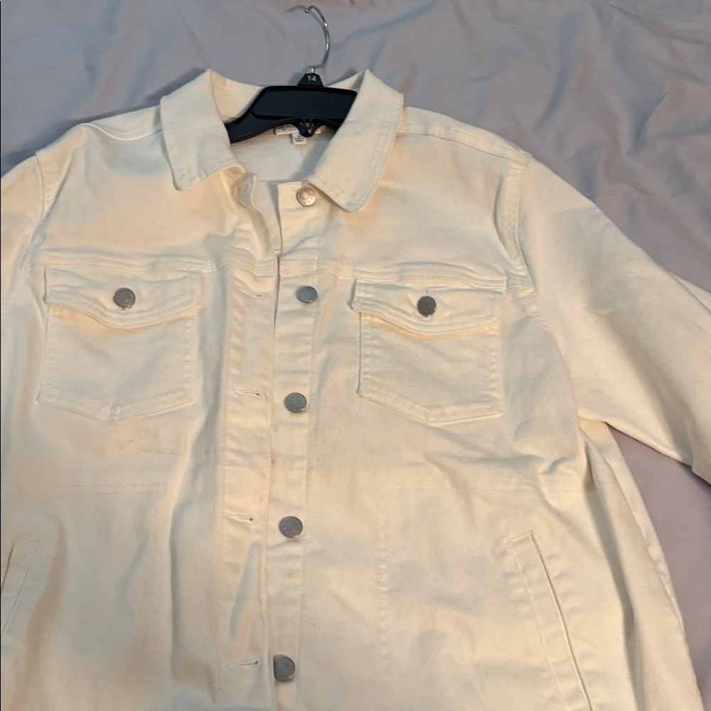 Wonderly Cream Jean Jacket